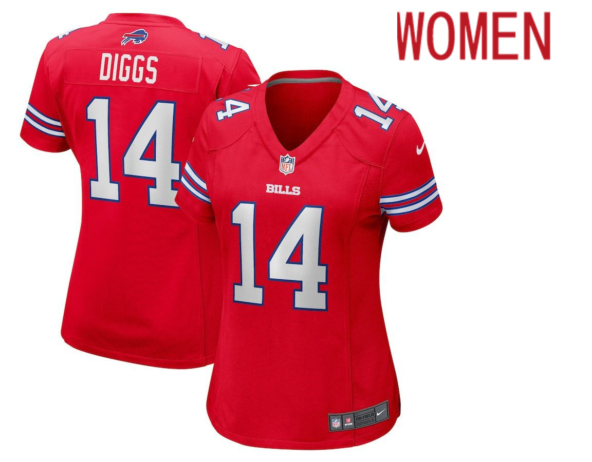 Women Buffalo Bills 14 Stefon Diggs Nike Red Game NFL Jersey